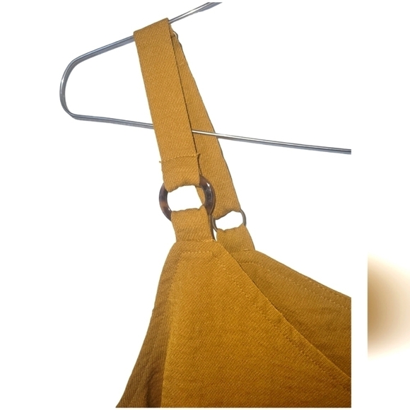 Maurices Mustard Tortoise Shell Decorative Ring Polyester Tank Top XL NWT - Picture 9 of 12